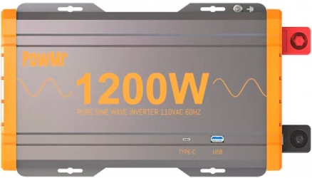 Автомобільний інвертор PowMr POW-HV1.2K-12V 12V 220V 1200W