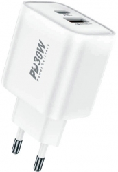 Мережевий зарядний пристрій FONENG A+C 2-Port Charger PD 30W (EU52-CH)