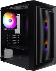 Корпус 1stPlayer BS-2-BK-3F1 без БП Black