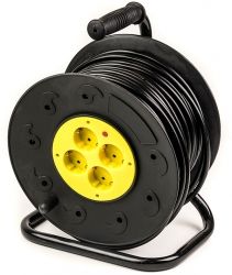 Подовжувач на котушці PowerPlant JY-2002/50 50 м, 3x2.5мм2, 16А, 4 розетки, морозостійкий (PPRA16M50S4L) Подовжувач на котушці PowerPlant JY-2002/50 50 м, 3x2.5мм2, 16А, 4 розетки, морозостійкий (PPRA16M50S4L)