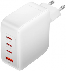 Зарядний пристрій Vention 4xUSB 140 W (3xUSB-C + USB-A) PD3.1 / QC3.0 / GaN (FEIW0-EU) White  Зарядний пристрій Vention 4xUSB 140 W (3xUSB-C + USB-A) PD3.1 / QC3.0 / GaN (FEIW0-EU) White