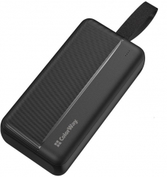 УМБ ColorWay Power Bank 30000 mAh High-power 2 (USB QC3.0 + USB-C Power Delivery 22.5W) (CW-PB300LPC2BK-PD) Black УМБ ColorWay Power Bank 30000 mAh High-power 2 (USB QC3.0 + USB-C Power Delivery 22.5W) (CW-PB300LPC2BK-PD) Black
