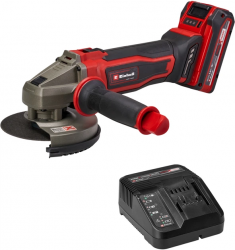 Шлифмашина угловая Einhell X-Change TE-AG 18/125-2 Li 1x4.0 Ah (4431190)