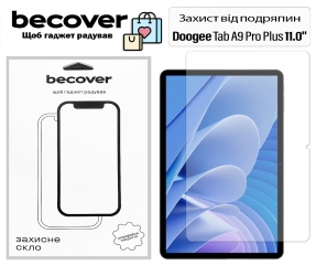 Защитное стекло Becover для Doogee Tab A9 Pro Plus 11.0