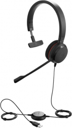 Наушники Jabra Evolve 20 MS Mono (4993-823-109) Black  Наушники Jabra Evolve 20 MS Mono (4993-823-109) Black