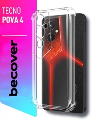 Панель BeCover Anti-Shock для Tecno POVA 4 (LG7n) (708903) Clear Панель BeCover Anti-Shock для Tecno POVA 4 (LG7n) (708903) Clear
