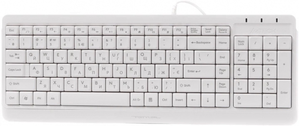 Клавиатура проводная A4Tech FK15 USB (4711421956888) White 
