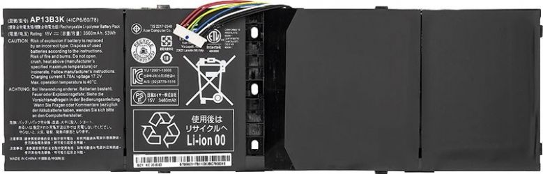 Акумулятор PowerPlant для Acer Aspire V5-573 Series (AP13B3K, ARV573PA) (14.8V/3200mAh/4Cells) (NB410217)