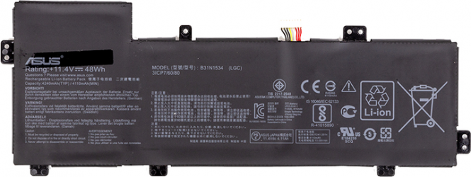 Аккумулятор PowerPlant для ноутбуков ASUS Zenbook UX510 (B31N1534) 11.4 V 4240 mAh (NB431571)