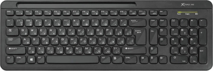Клавіатура XTRIKE ME KB-303 UA Wireless/Bluetooth (KB-303UA) Black 