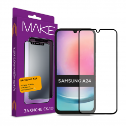 Захисне скло MakeFuture Full Cover Samsung Galaxy A24 (MGF-SA24)