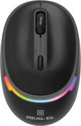 Мышь Real-El RM-440W Wireless/Bluetooth Black 