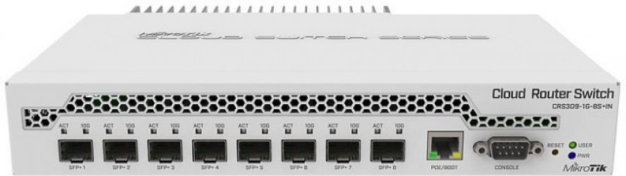 Коммутатор MikroTik CRS309-1G-8S+IN Коммутатор MikroTik CRS309-1G-8S+IN