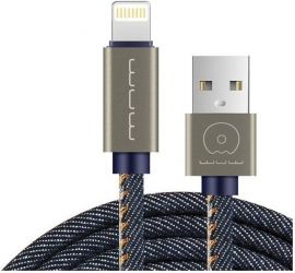 Кабель USB WUW X01 lightning 1m 2A cowboy (WUW-X01) Blue