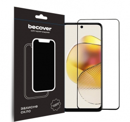 Защитное стекло BeCover для Motorola Moto G73 (709737) Black