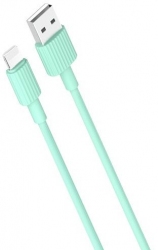 Кабель USB XO NB156 lightning 1m 2A Green Кабель USB XO NB156 lightning 1m 2A Green