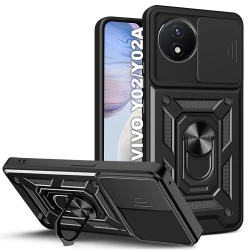 Панель BeCover Military для Vivo Y02/Y02A (710026) Black Панель BeCover Military для Vivo Y02/Y02A (710026) Black