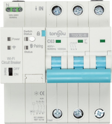 Умный 3-полюсный переключатель Tuya Wi-Fi, 63A (HS082000)