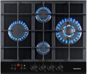Варочная поверхность газовая INTERLINE HGG 966 MLT BA Варочная поверхность газовая INTERLINE HGG 966 MLT BA