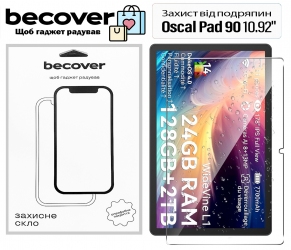 Защитное стекло Becover для Oscal Pad 90 10.92 Защитное стекло Becover для Oscal Pad 90 10.92