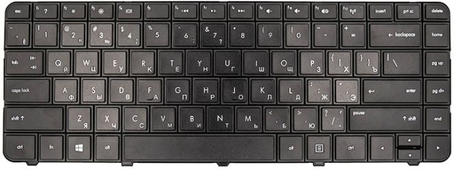 Клавиатура для ноутбука PowerPlant HP 242 G1, 242 G2 без фрейма (KB311729) Black Клавиатура для ноутбука PowerPlant HP 242 G1, 242 G2 без фрейма (KB311729) Black