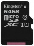 Карта памяти Kingston MicroSDHC/MicroSDXC 64GB Class 10 UHS-I (SDC10G2/64GBSP) Карта памяти Kingston MicroSDHC/MicroSDXC 64GB Class 10 UHS-I (SDC10G2/64GBSP)