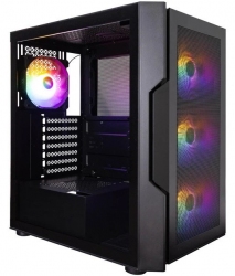 Корпус 1stPlayer T7-P-BK-4F1 750W  Black