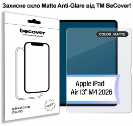 Защитное стекло BeCover (Matte Anti-Glare) для Apple iPad Air 13