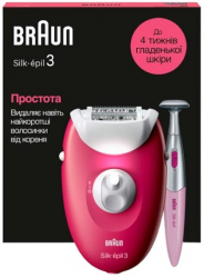 Епілятор Braun Silk-еpil 3 SE 3-202 Епілятор Braun Silk-еpil 3 SE 3-202