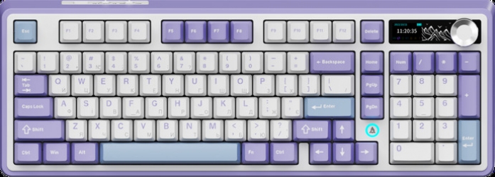 Клавиатура беспроводная Ajazz AK980 Clear Sky Switch (AK980-CS-PWB) Purple  Клавиатура беспроводная Ajazz AK980 Clear Sky Switch (AK980-CS-PWB) Purple