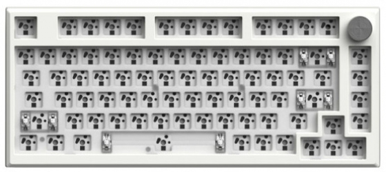 Клавиатура беспроводная FL ESPORTS DIY-barebone MK750 Wireless/Bluetooth/USB (MK750-4247) White  Клавиатура беспроводная FL ESPORTS DIY-barebone MK750 Wireless/Bluetooth/USB (MK750-4247) White