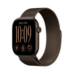 Apple Watch Series 12 GPS + Cellular 46mm Dark Bronze Aluminium Case with Dark Bronze Milanese Loop - S/M (MKDF4RK/A)