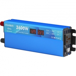 Автомобильный инвертор CHOETECH 12\220В 1300Вт, чистая синусоида (CJ2600Q-V2 2600W)
