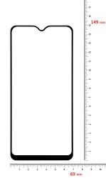 Защитное стекло BeCover для Vivo Y91c Black (703948)