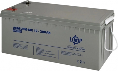 Акумулятор LogicPower мультигелевий LPM-MG 12V - 200 Ah (LP3875) Акумулятор LogicPower мультигелевий LPM-MG 12V - 200 Ah (LP3875)