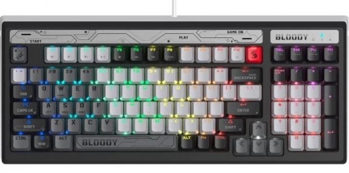 Клавиатура проводная A4Tech Bloody B950 LK Libra Brown Switch USB Warrior Grey Клавиатура проводная A4Tech Bloody B950 LK Libra Brown Switch USB Warrior Grey