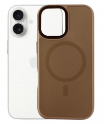 Панель BeCover FIBRA ArcLine Case with MagSafe для Apple iPhone 17 (715373) Brown
