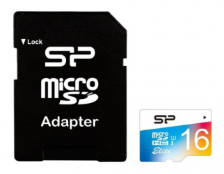 Карта памяти Silicon Power microSDHC 16GB Elite UHS-I COLOR (SP016GBSTHBU1V20-SP) Карта памяти Silicon Power microSDHC 16GB Elite UHS-I COLOR (SP016GBSTHBU1V20-SP)