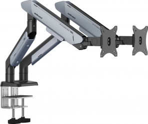 Настольное крепление для двух мониторов Anda Seat Stealth PRO II Duo 17''-42'' (AD-W-A9-2S-BT) Titanium 