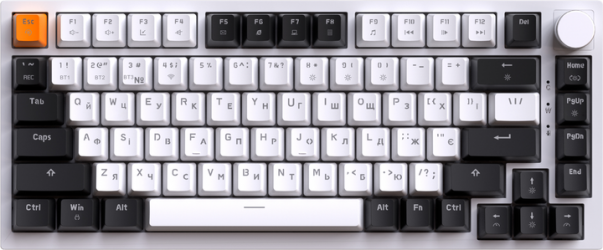 Клавиатура беспроводная GamePro Asgard Valhalla MK160W Pro 75% RGB Wireless/Bluetooth/USB White