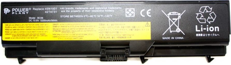 Аккумулятор PowerPlant для Lenovo T430 Black (10.8V/5200mAh/6 Cells) (NB00000199)