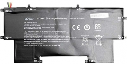 Акумулятор PowerPlant для HP EliteBook Folio G1 (EO04XL) 7.7V 4200mAh (NB461684)