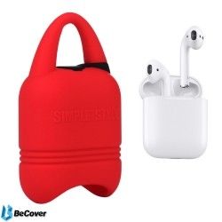 Чехол Kindon i-Smile для Apple AirPods IPH1430 (702347) Red