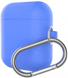 Чохол для навушників Silicon case для Apple AirPods Blue