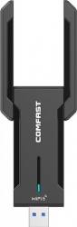 WiFi-USB адаптер COMFAST WiFi, 5374Мбит/с, 2.4 ГГц, 5 ГГц, 6 ГГц (CF-972AX)