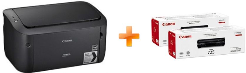 Принтер Canon i-Sensys LBP6030B + 2 картриджа 725 (8468B042) Принтер Canon i-Sensys LBP6030B + 2 картриджа 725 (8468B042)