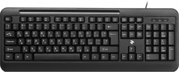 Клавиатура проводная 2E KM1040 USB (2E-KM1040UB) Black Клавиатура проводная 2E KM1040 USB (2E-KM1040UB) Black