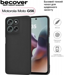 Силиконовый чехол BeCover для Motorola Moto G56 (713766) Black Силиконовый чехол BeCover для Motorola Moto G56 (713766) Black