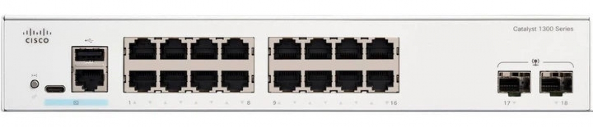 Коммутатор Cisco Catalyst 1300 (C1300-16T-2G)
