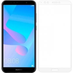 Защитное стекло Full Screen Honor 7a Pro/Huawei Y6 2018 White